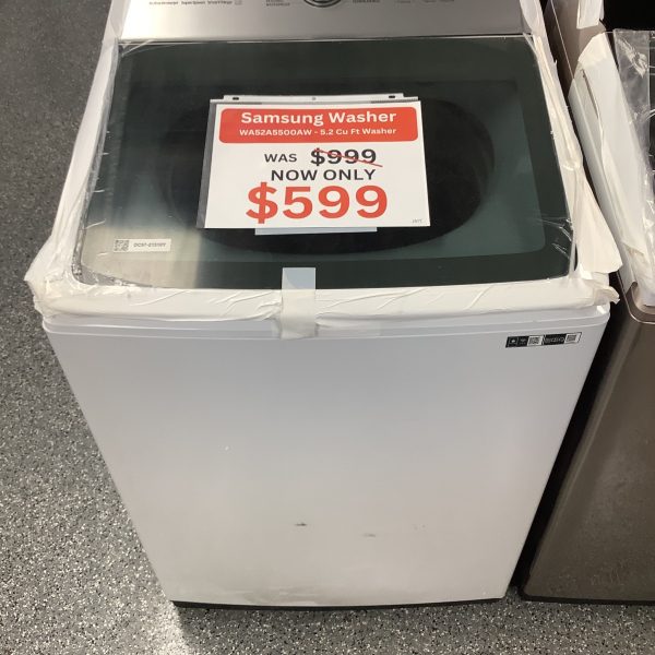 5.2 cu. ft. Large Capacity Smart Top Load Washer with Super Speed Wash in Champagne