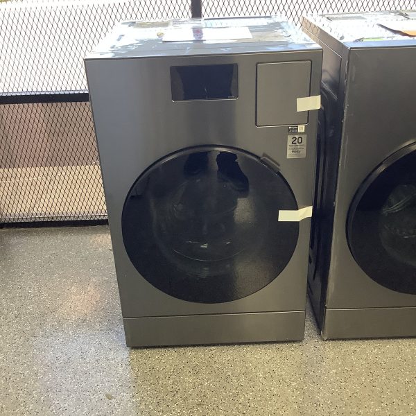Samsung - Bespoke AI Laundry Combo 5.3 Cu. Ft. All-in-One Washer with Super Speed and Ventless Heat Pump Electric Dryer - Dark Steel
