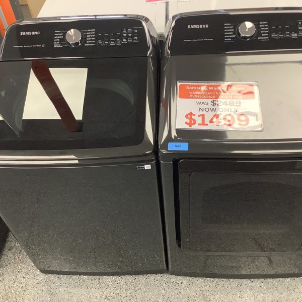 Samsung 5.5 cu ft Washer and 7.4 cu ft Dryer