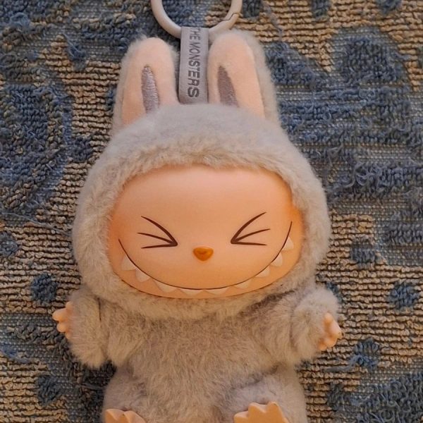 100 pieces Pop Mart Labubu The Monster Have a Seat Grey Hehe Unboxed Vinyl Plush Authentic